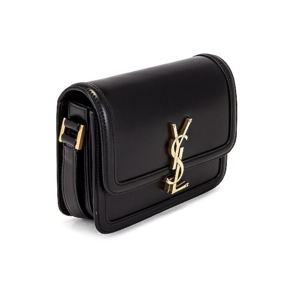 Saint Laurent Small Solferino Satchel Bag- Lacquard patent black- new - Picture 5 of 9